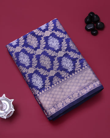 Blue Color Tissue Saree