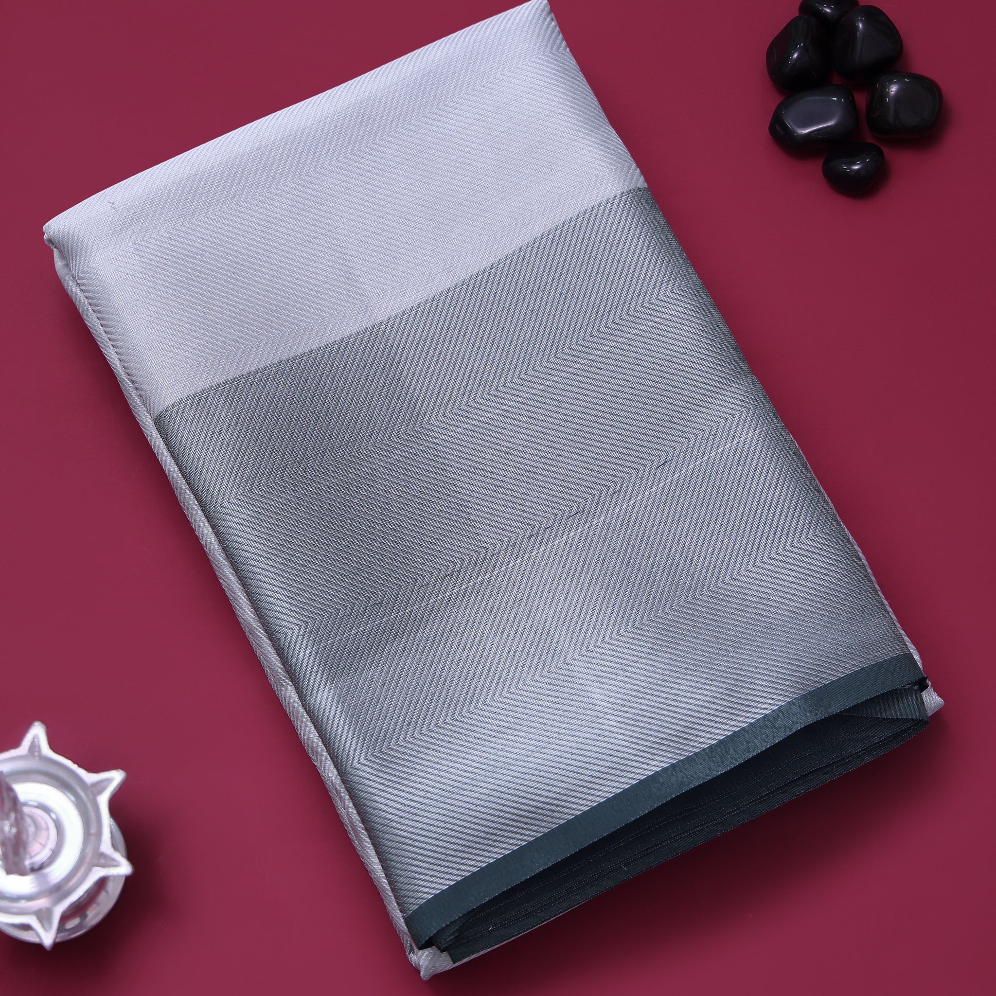 Silver Color Tissue Saree