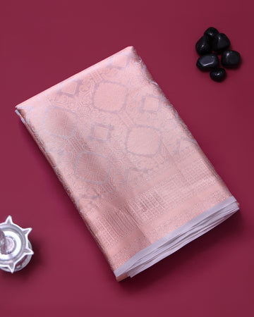 Ethnic Printed Tissue Saree - Copper