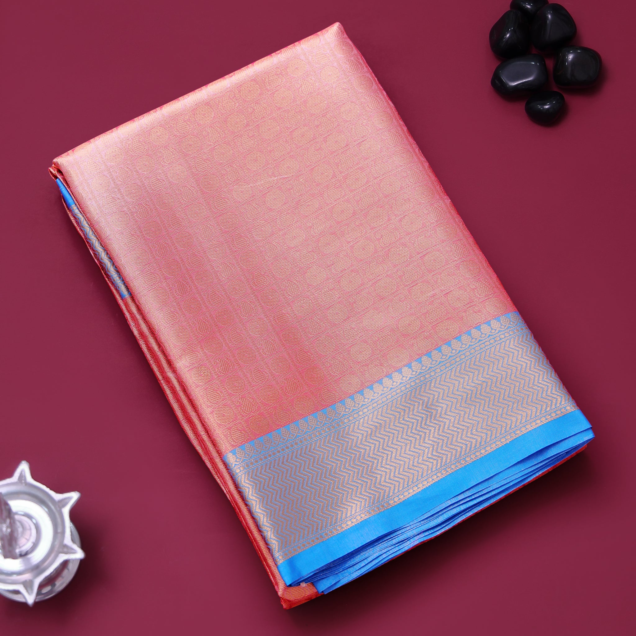 Pink Color Tissue Saree