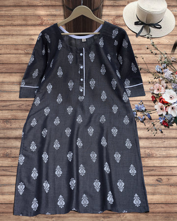 Black colour readymade salwar set