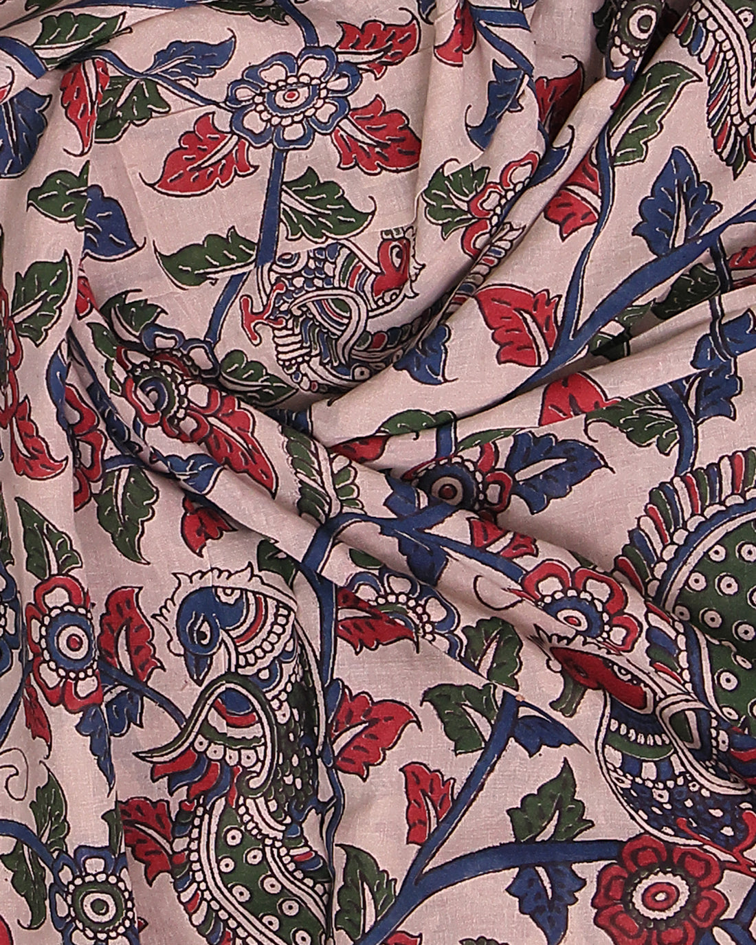 Off White Color Kalamkari Cotton Saree