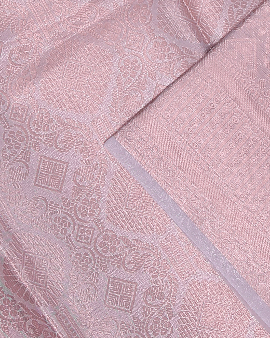 Ethnic Printed Tissue Saree - Copper