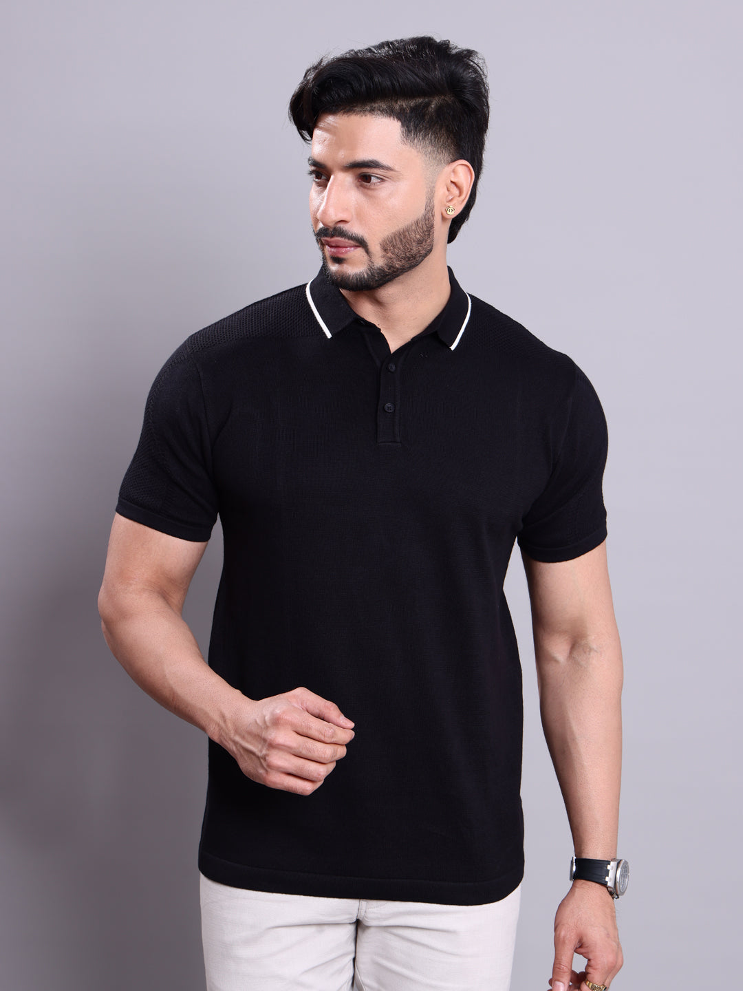 Nativebull Black Colour T-shirt