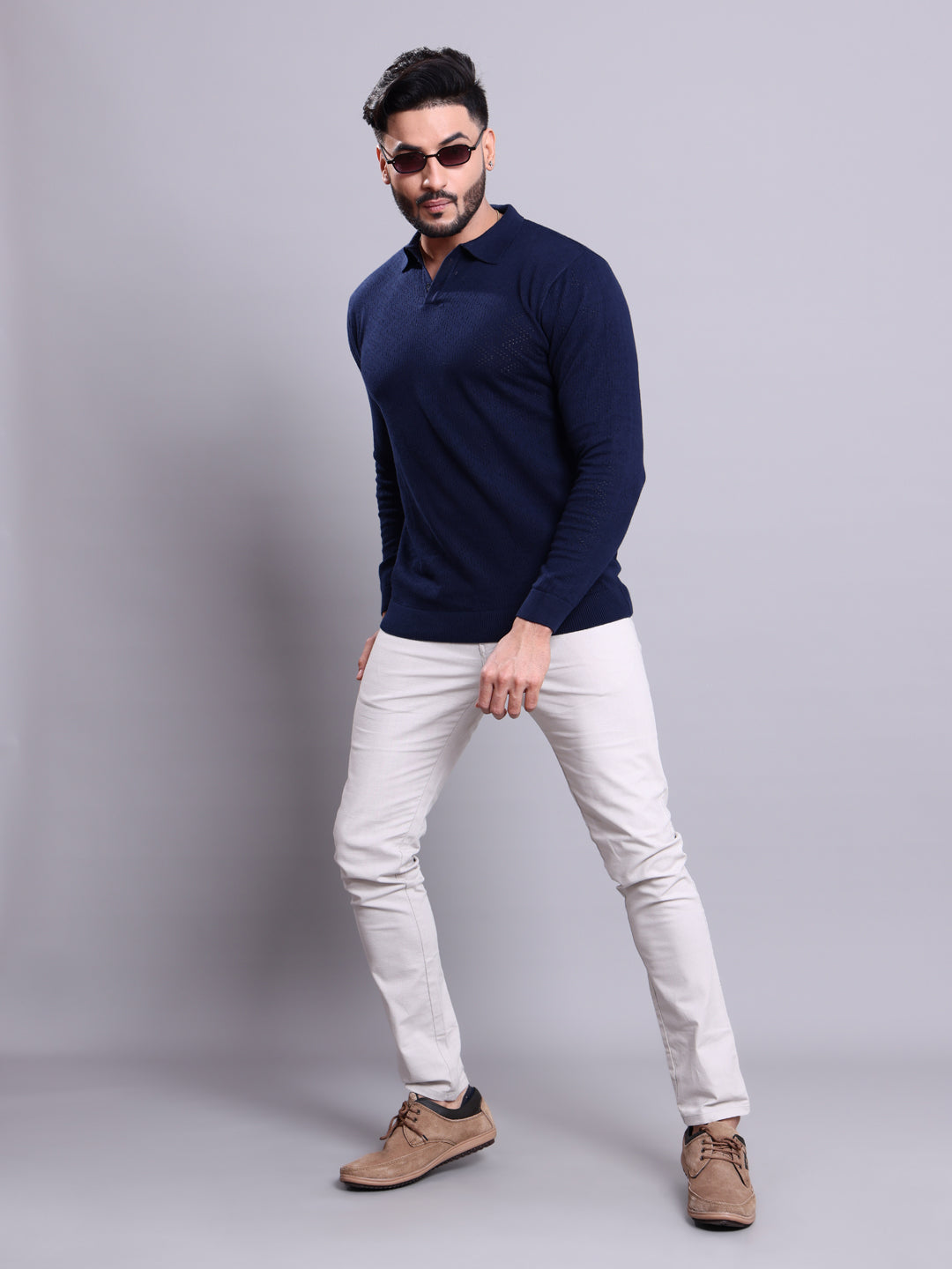 Nativebull Navy Blue Colour T-shirt