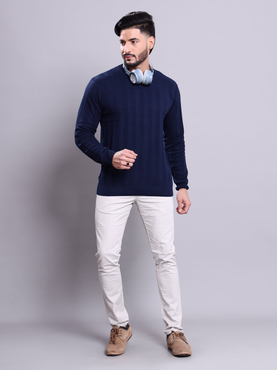 Nativebull  Navy Blue Colour T-shirt