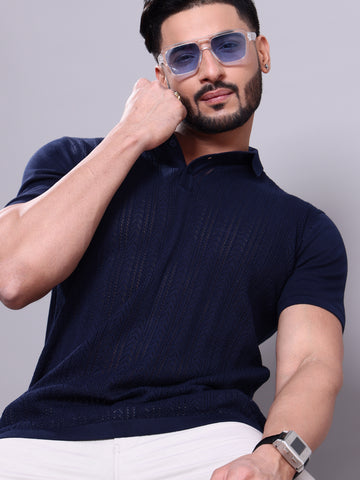 Nativebull  Navy Blue Colour T-shirt