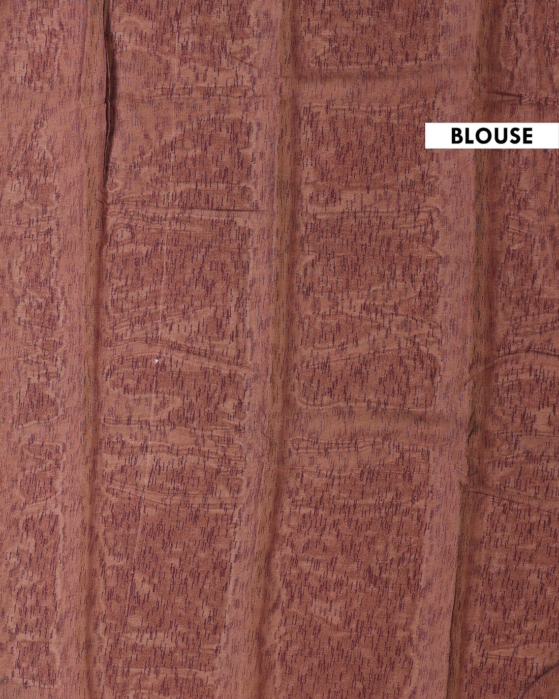 Handwoven Ikkat Saree With Chevron Design - Brown