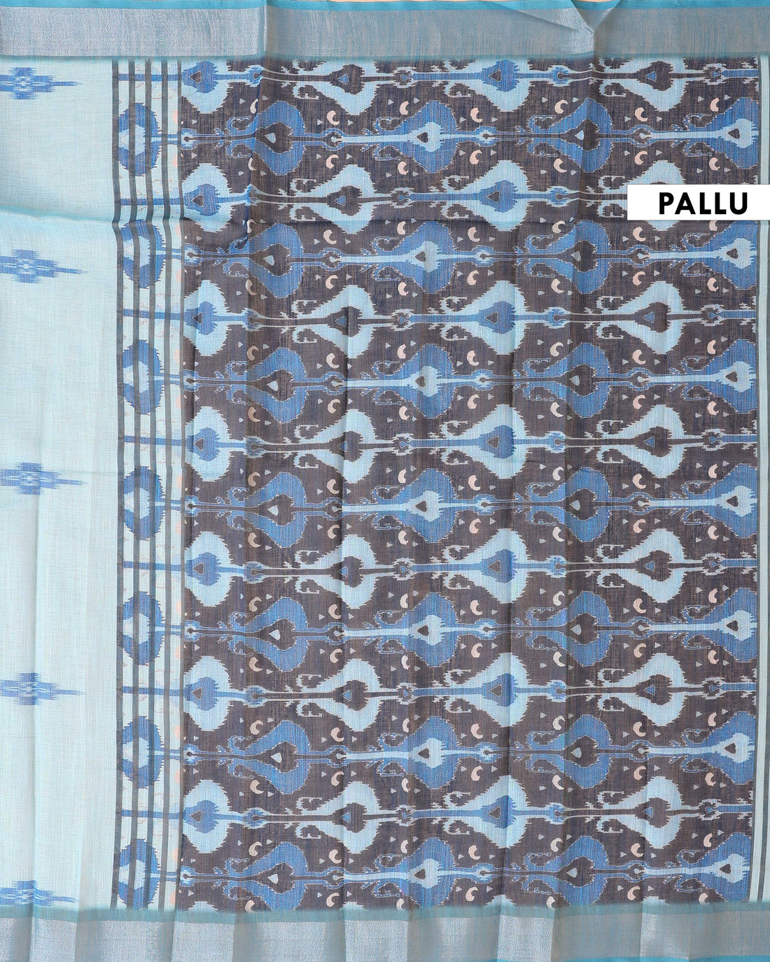 Classic Handloom Ikkat Saree - Blue