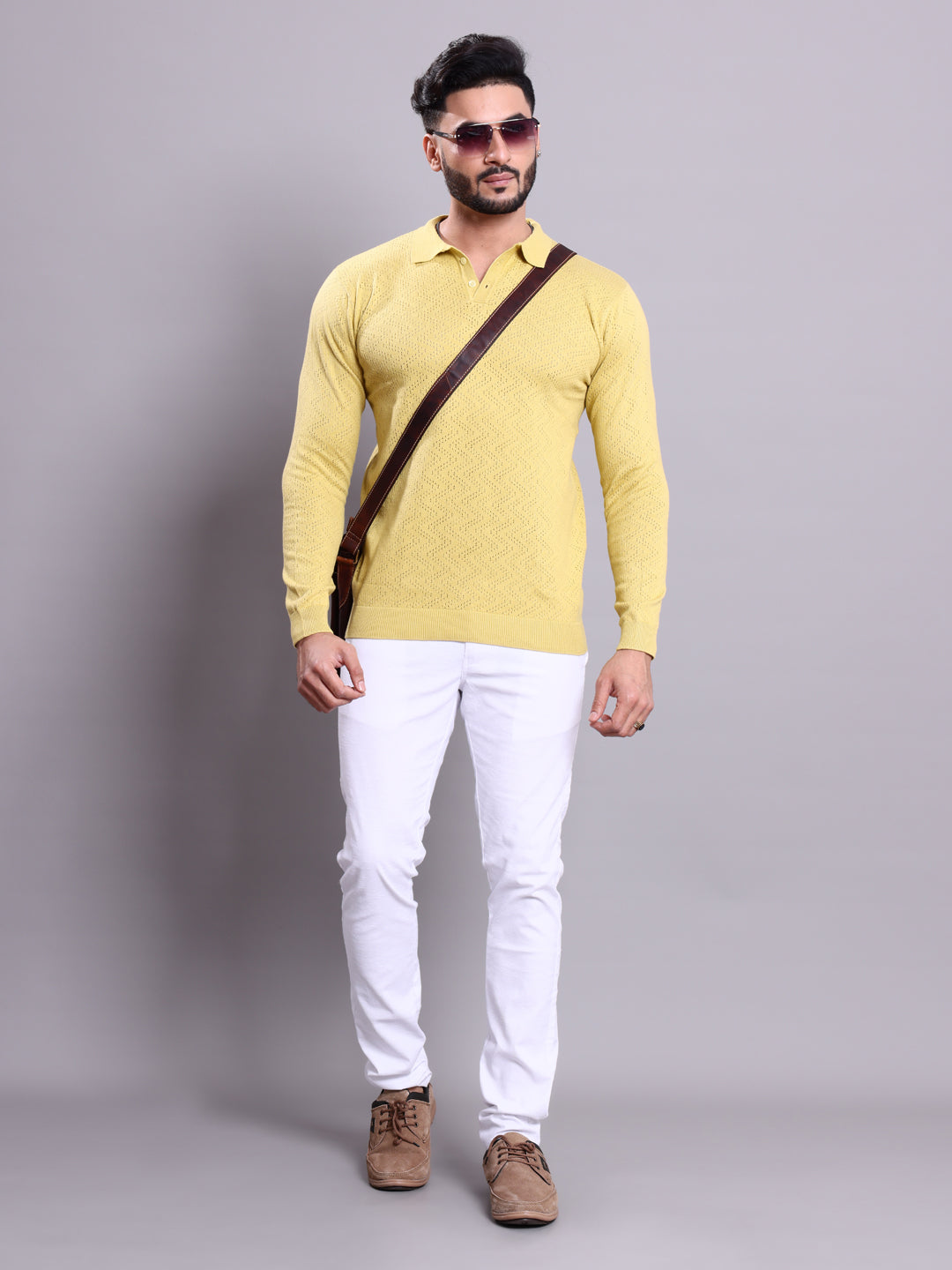 Nativebull Yellow Colour T-shirt