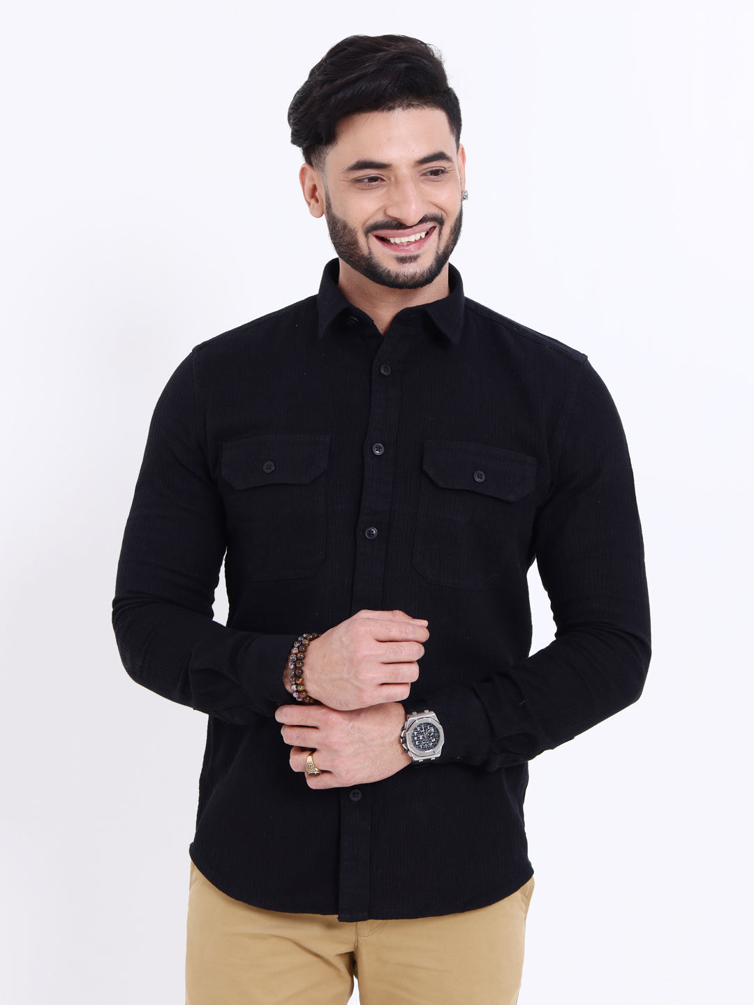 Nativebull Black Colour Casual Shirt