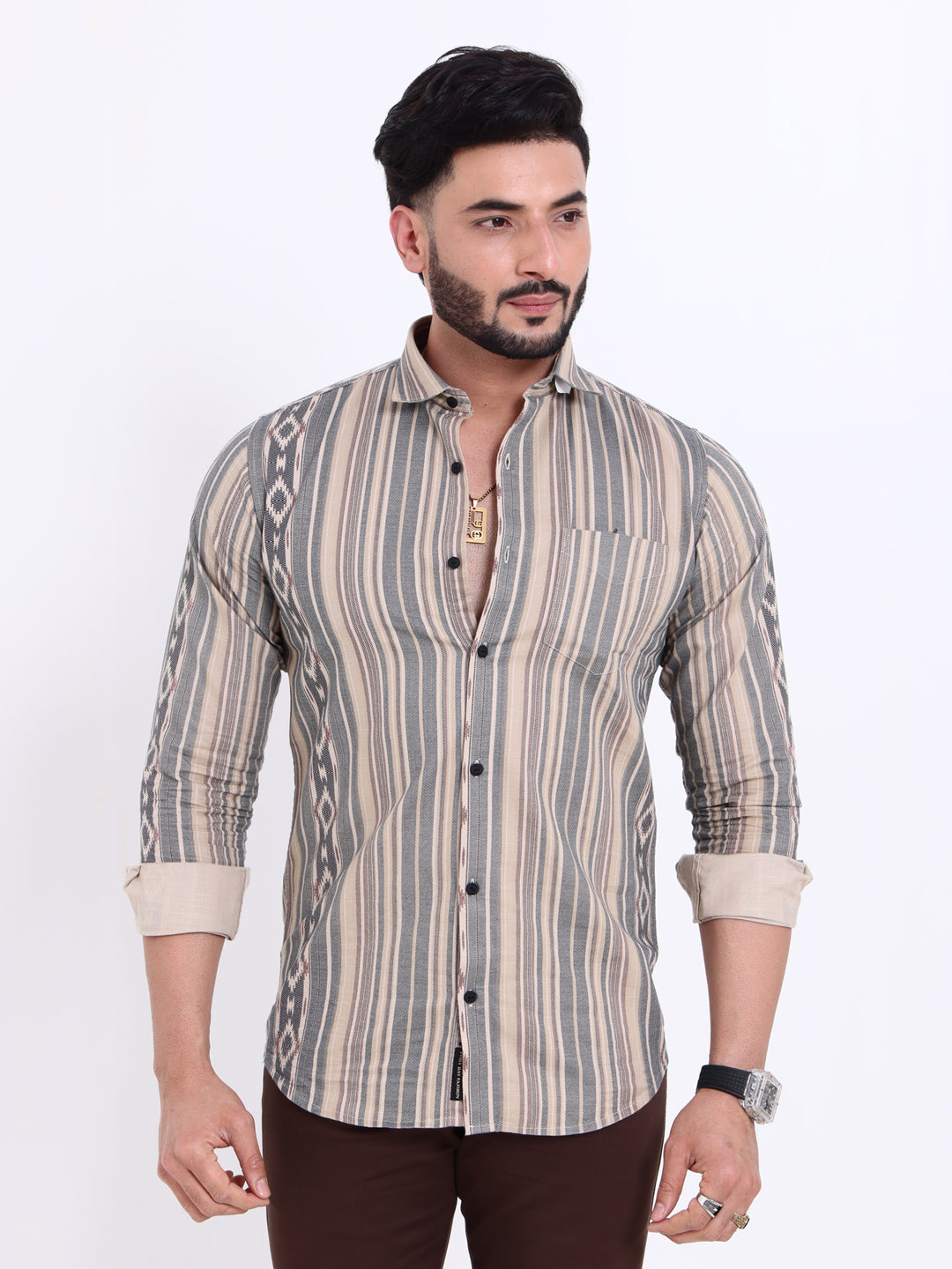 Rocx Multi Colour Casual Shirt
