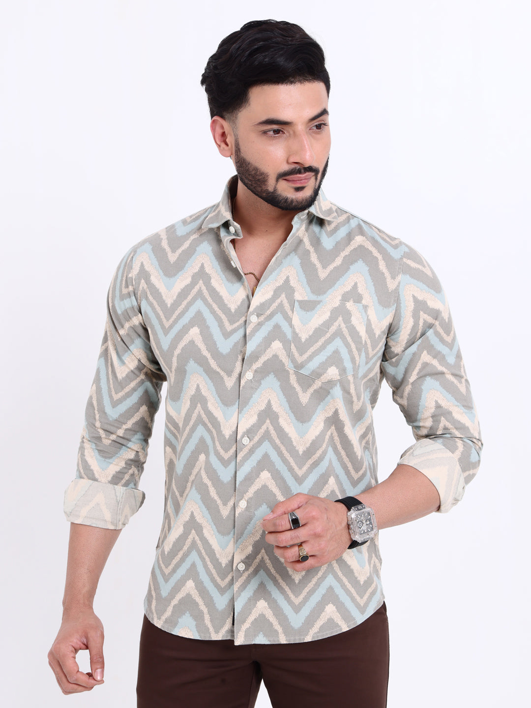 Rocx Multi Colour Casual Shirt