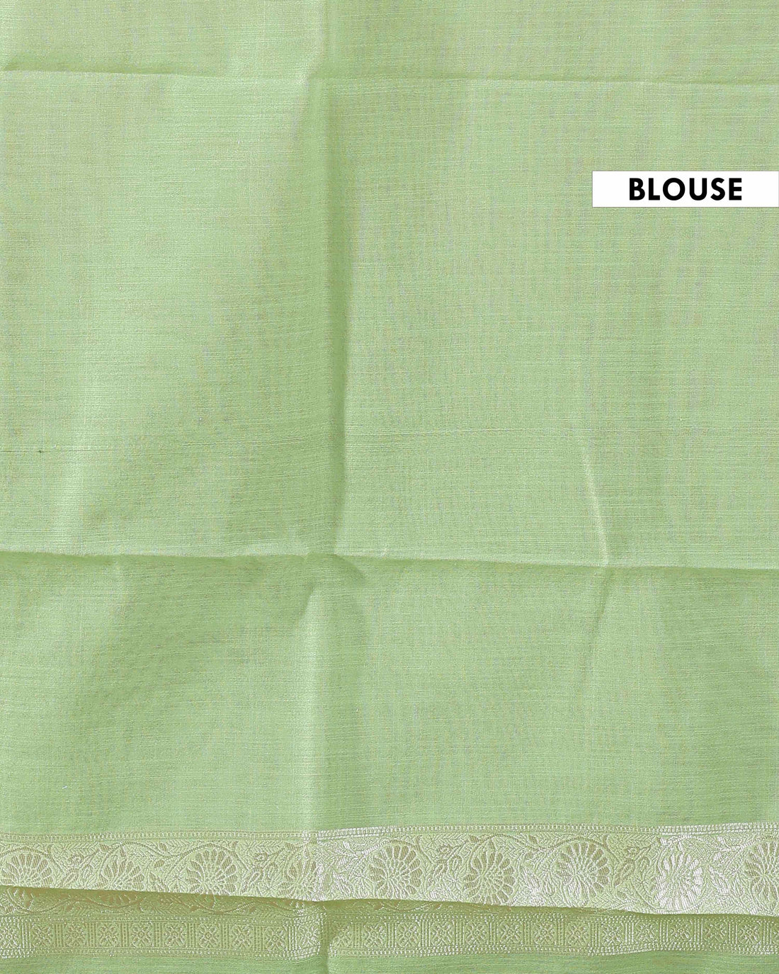 Floral Woven Rainbow Cotton Saree with Subtle Zari Accents - Green