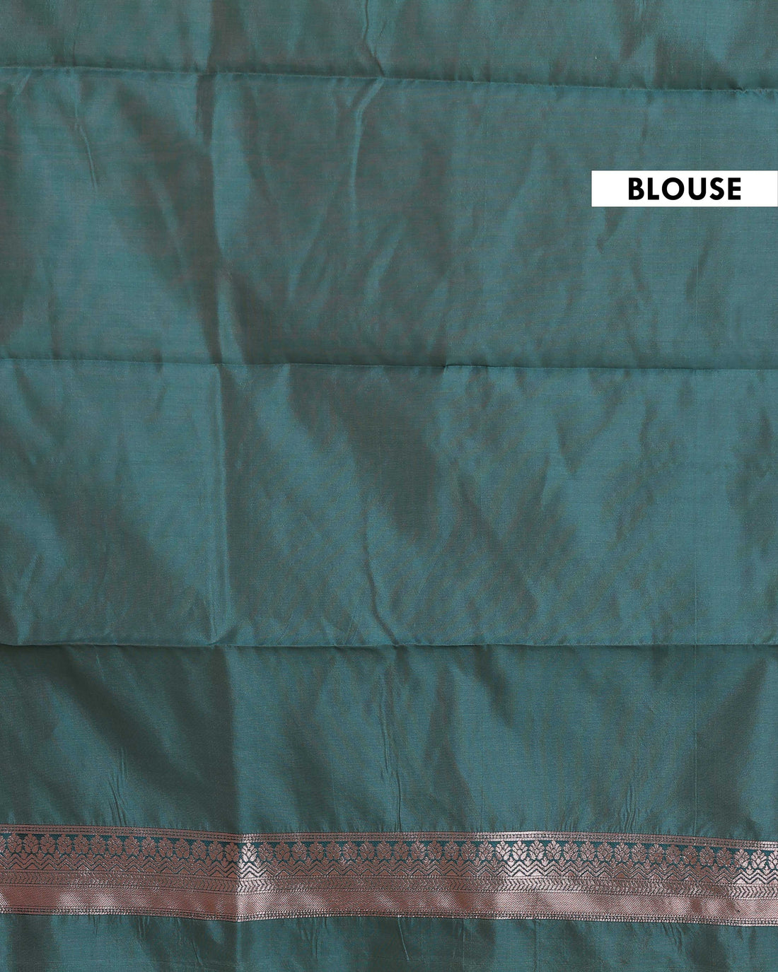 Floral Woven Rainbow Cotton Saree with Subtle Zari Accents - Green