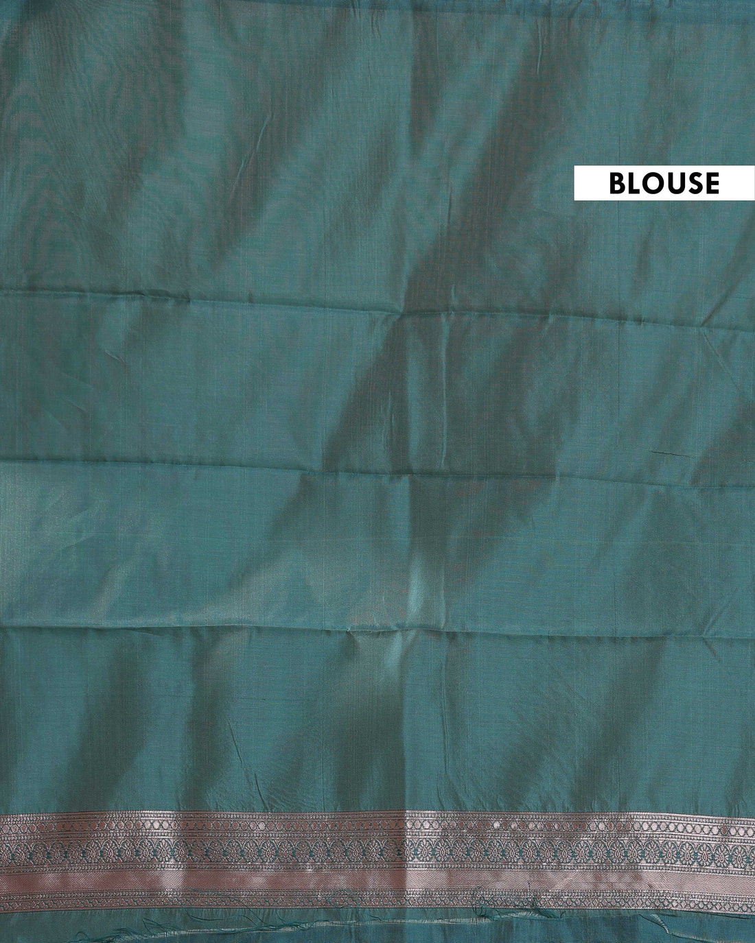 Floral Woven Rainbow Cotton Saree with Subtle Zari Accents - Green