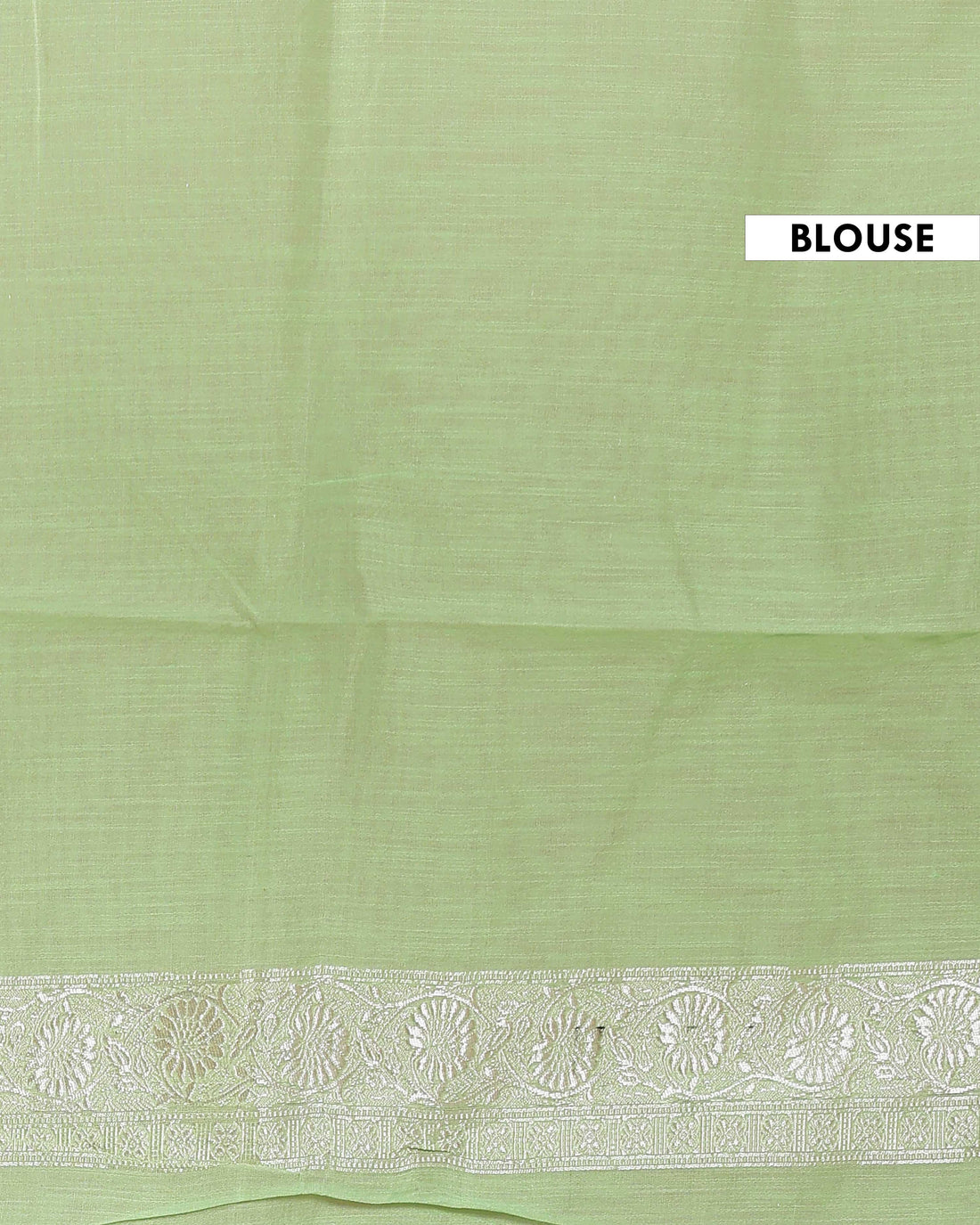 Floral Woven Rainbow Cotton Saree with Subtle Zari Accents - Green