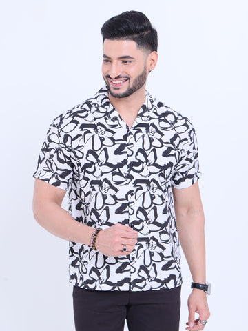 Nativebull Men's Printed Casual Full Sleeve Shirt with Spread Collar - Multi