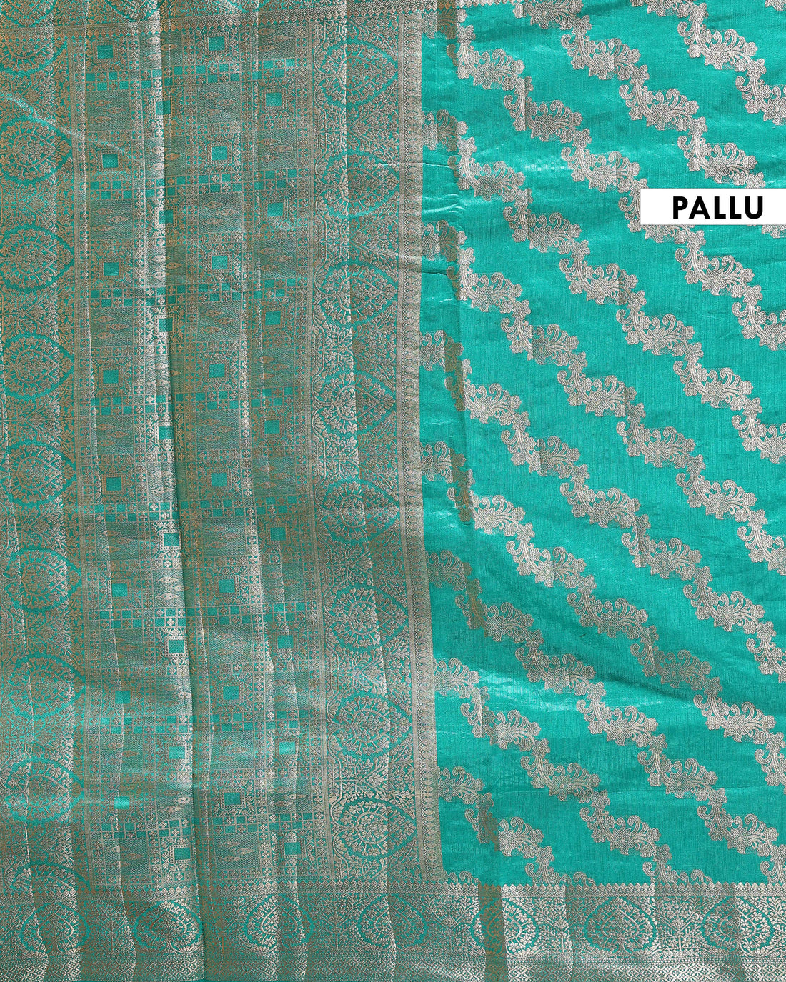 Elegant Tussar Silk Saree with Intricate Zari Woven Border and Pallu – Green