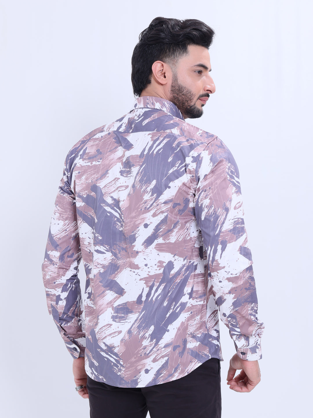 Nativebull Men's Abstract  Printed Casual Shirt - Multi