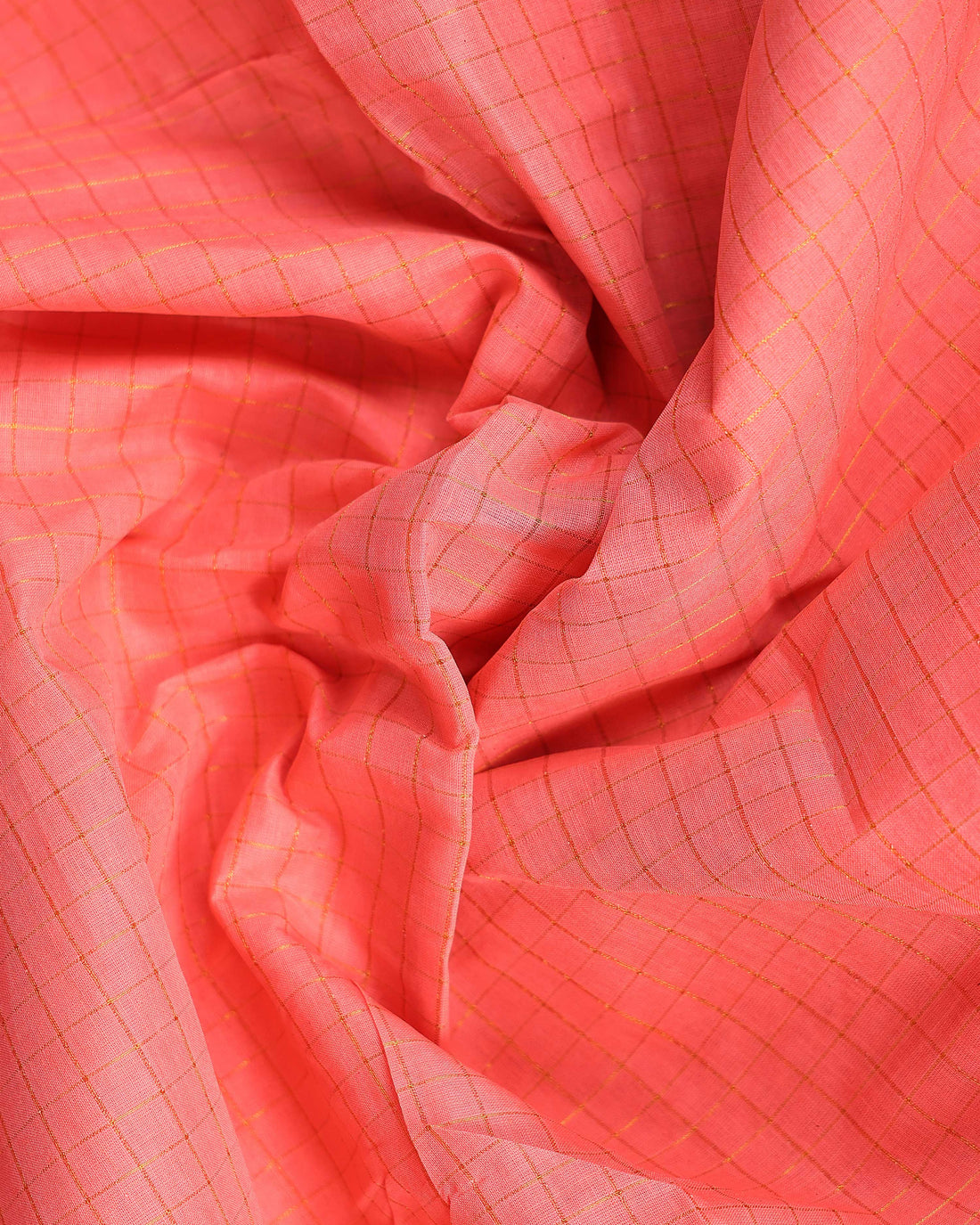 Classic Sungudi Cotton Saree with Zari Border and Checked Design - Pink