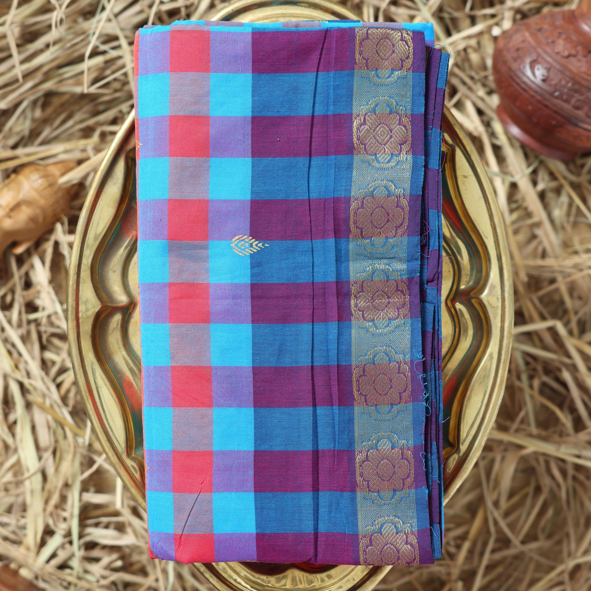 Multi Color Handloom Saree