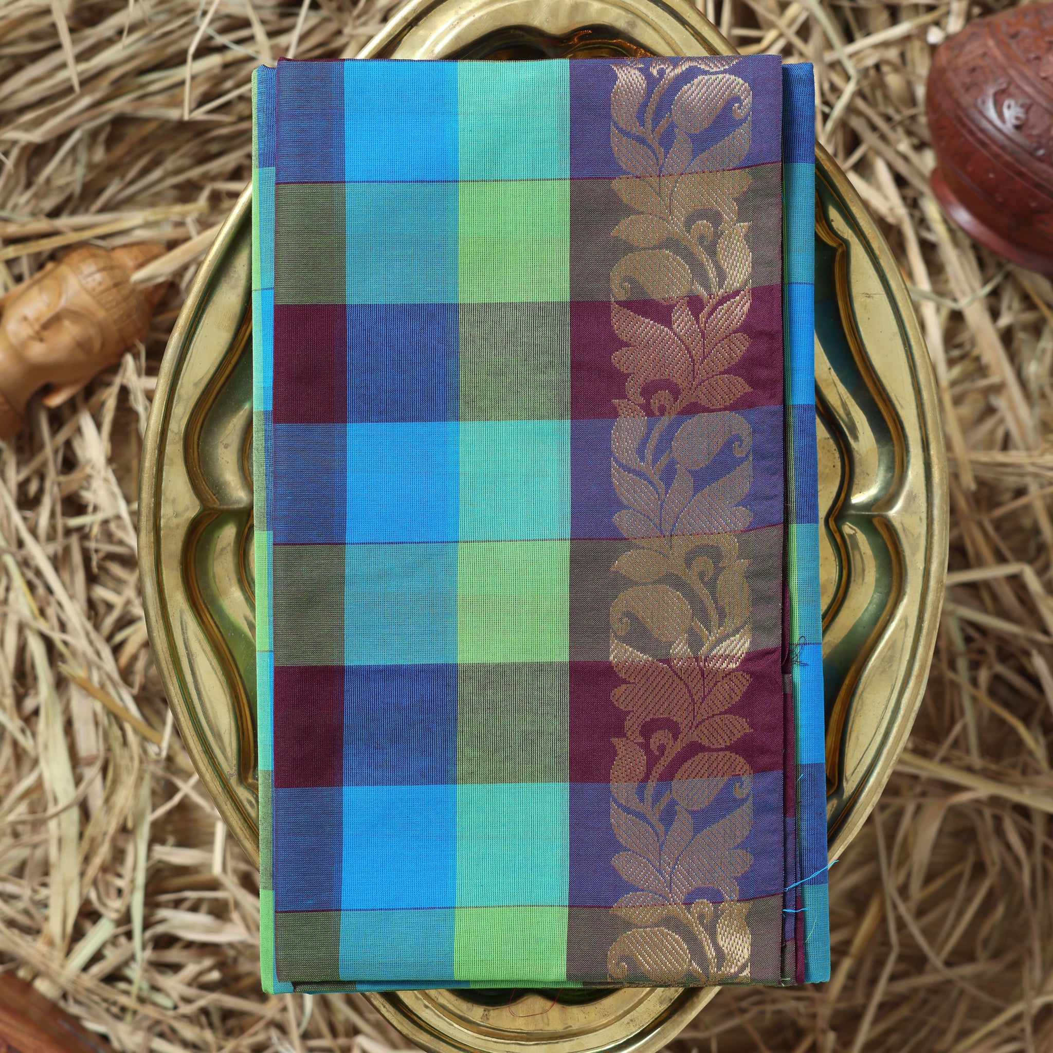 Multi Color Handloom Saree