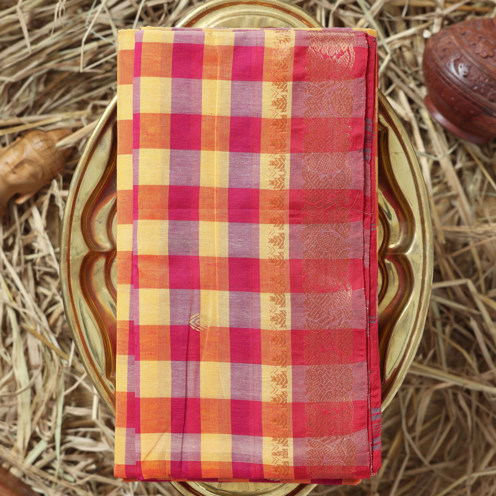 Multi Color Handloom Saree