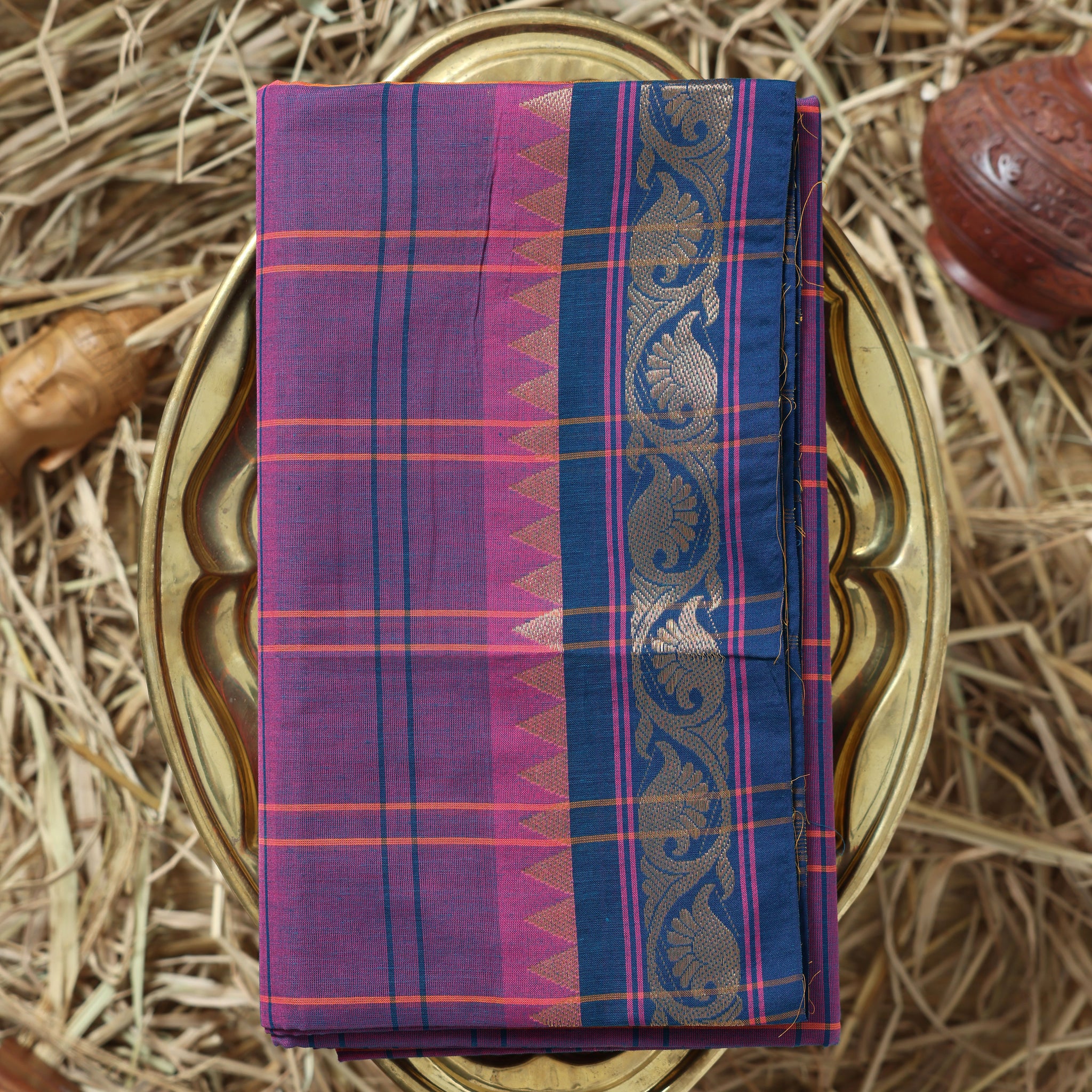 Purple Color Handloom Saree