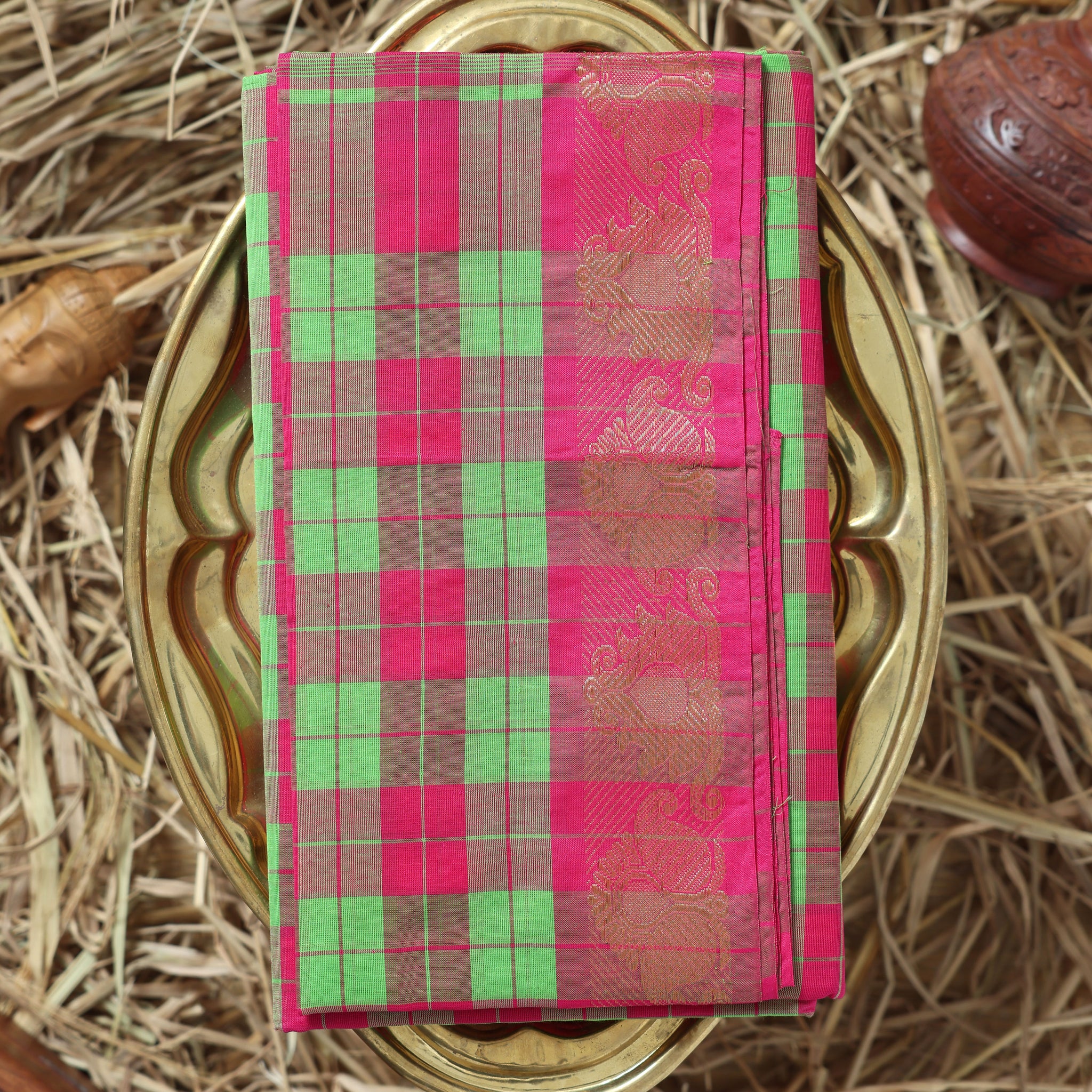 Multi Color Handloom Saree