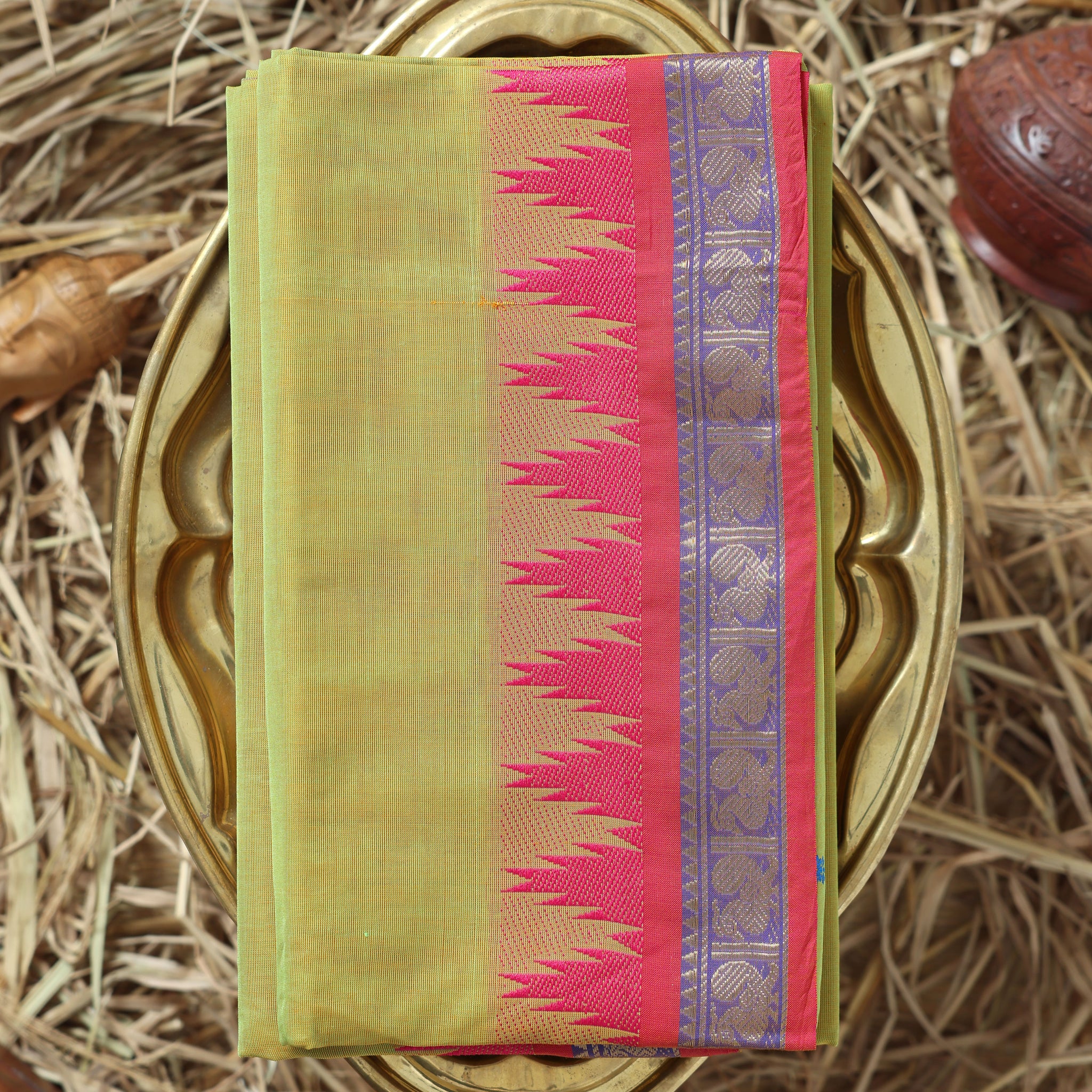 Green Color Handloom Saree