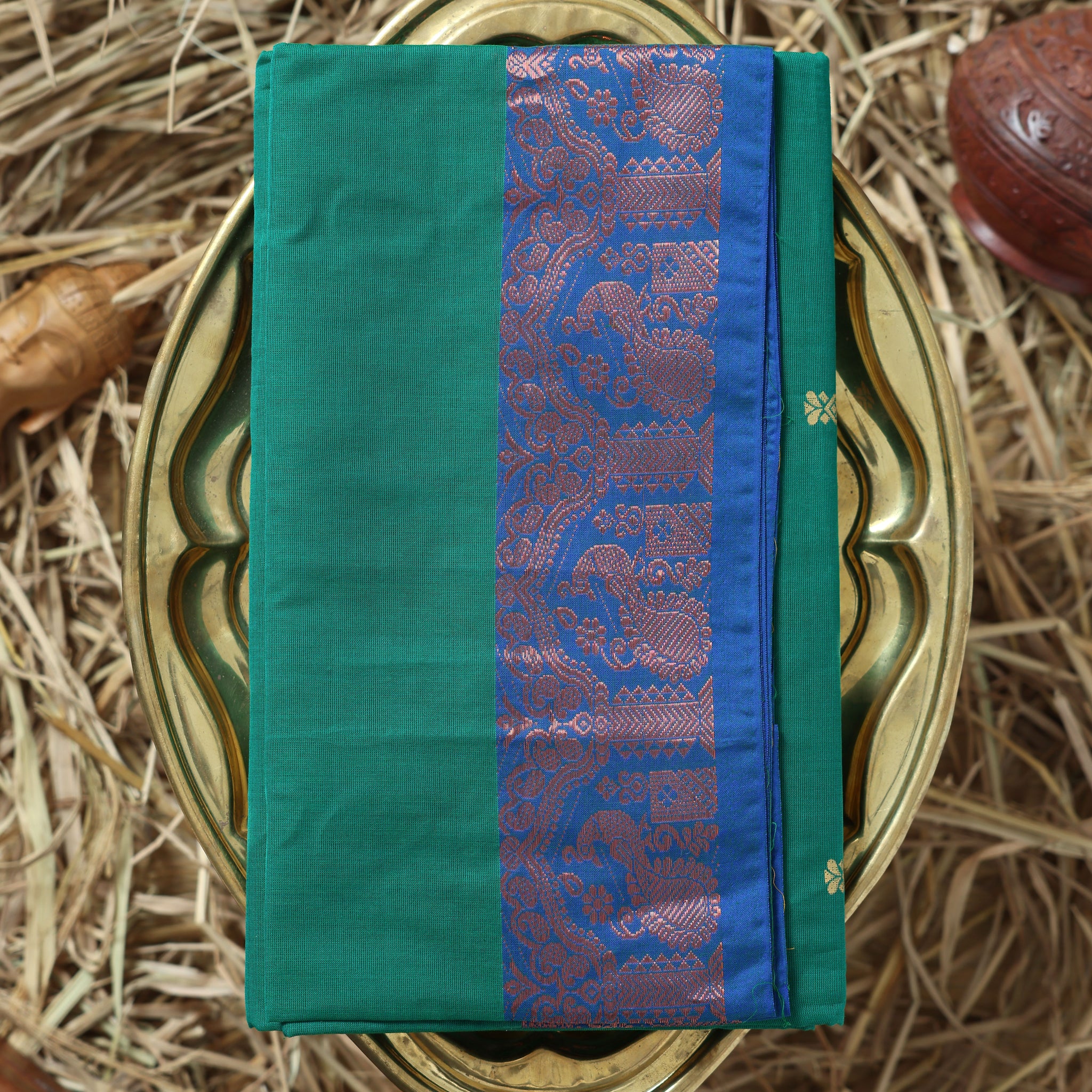 Green Color Handloom Saree