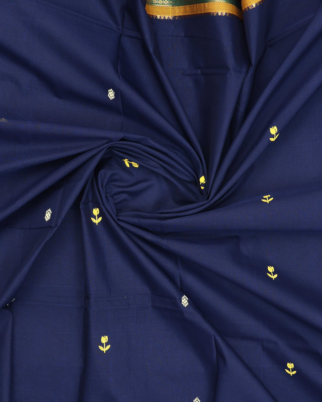 Navy Blue Color Handloom Saree