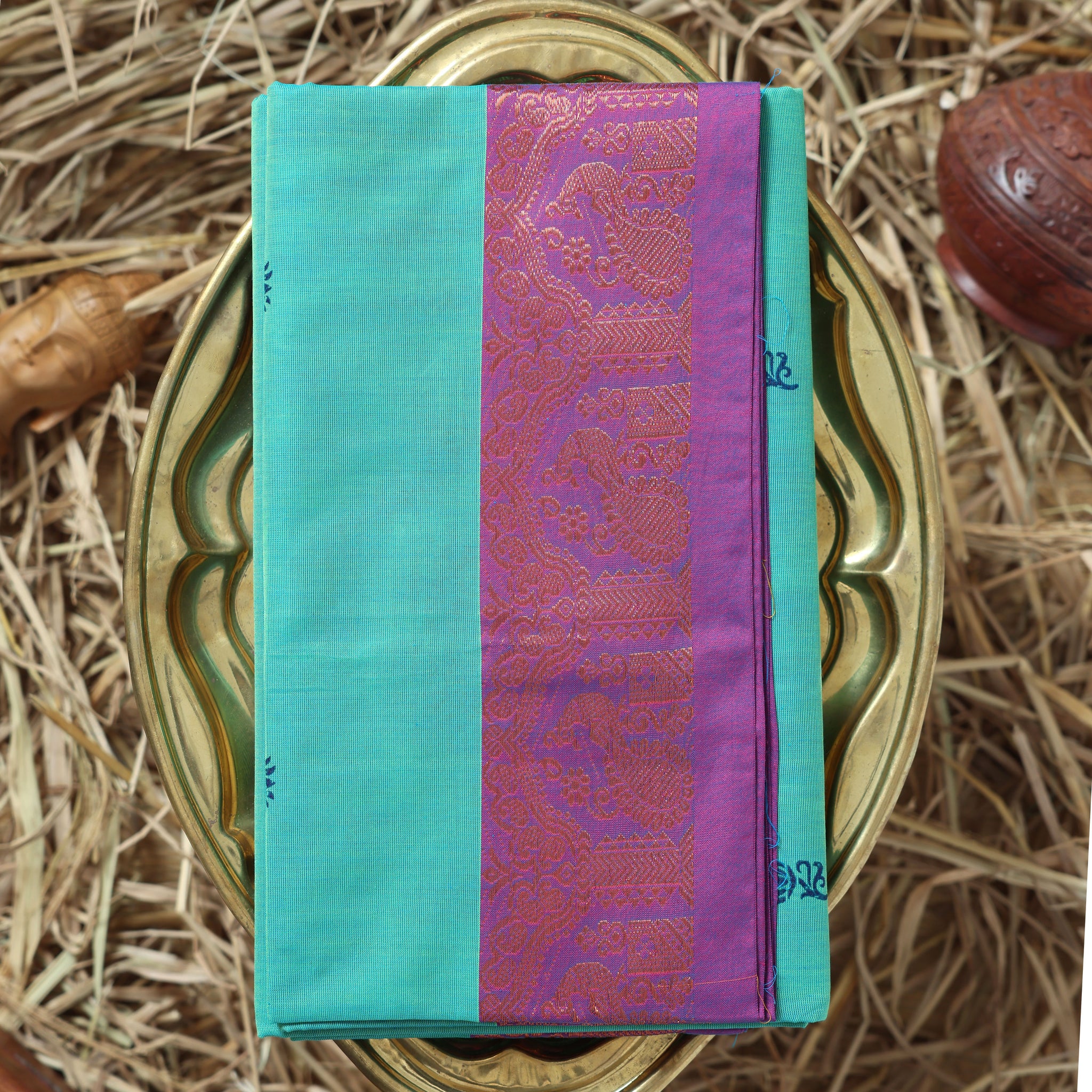Green Color Handloom Saree