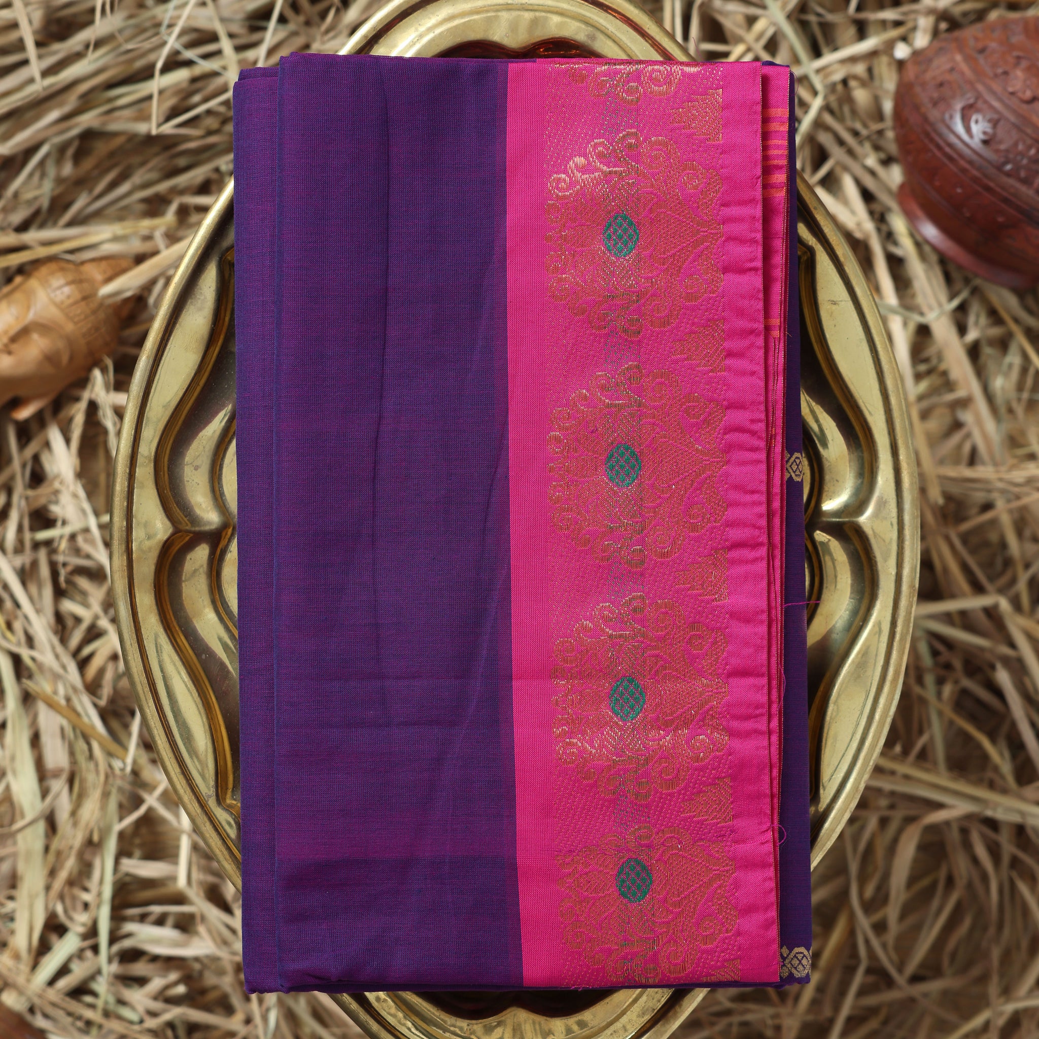 Purple Color Handloom Saree