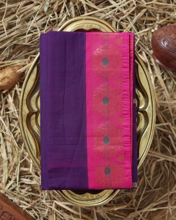Purple Color Handloom Saree