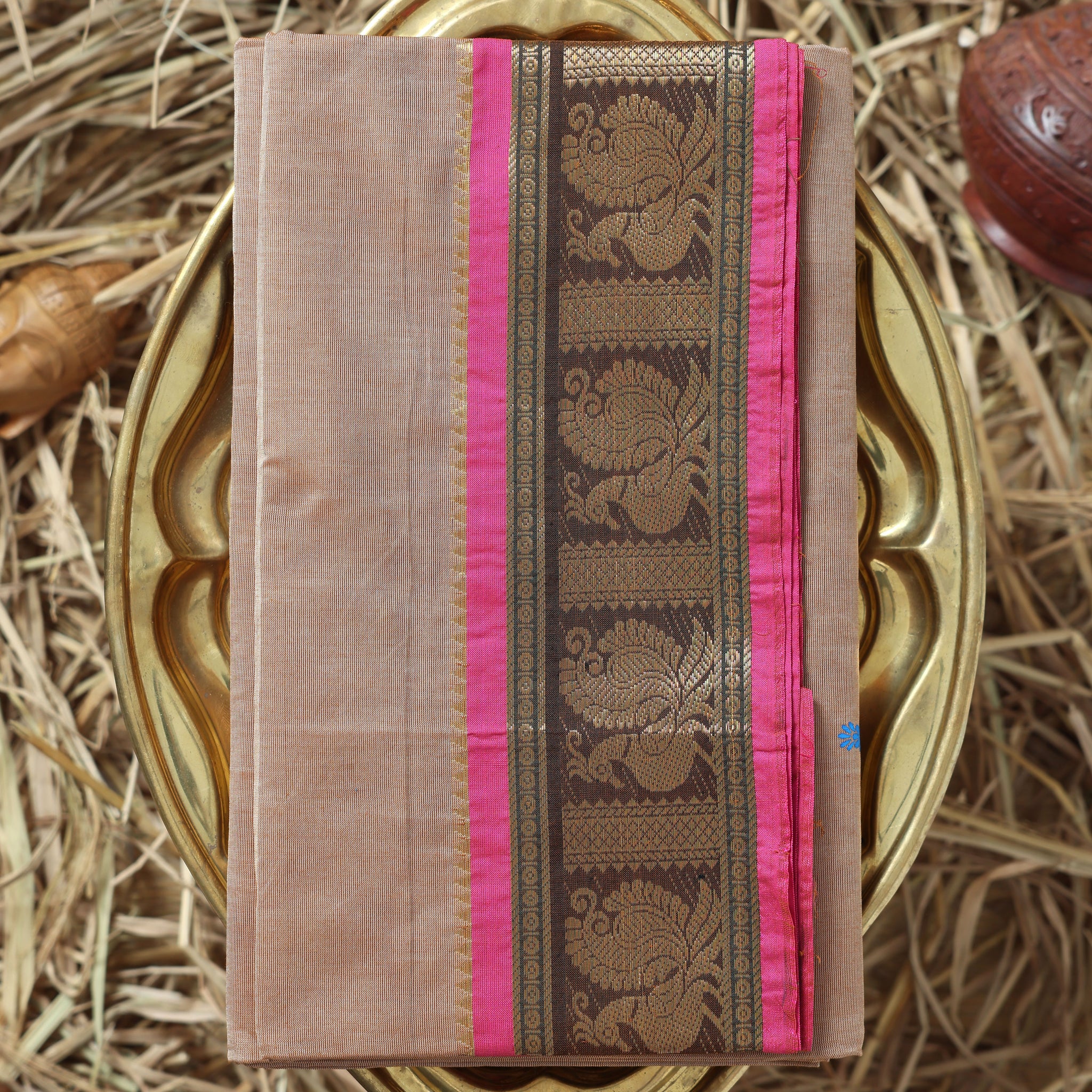 Brown Color Handloom Saree