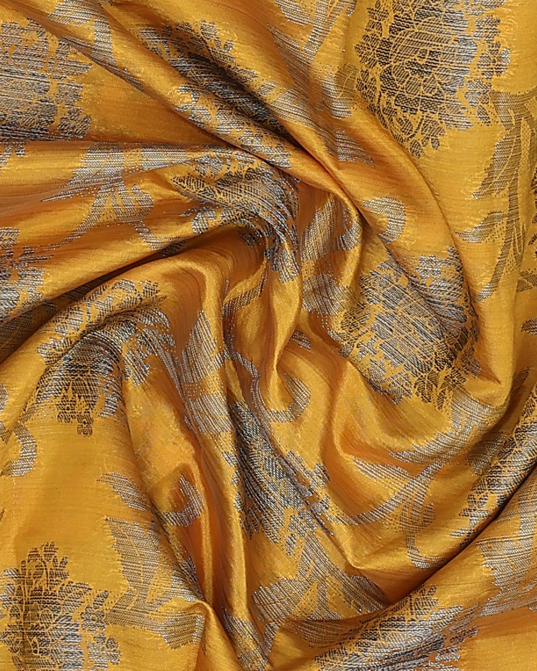 Yellow Color Tussar Silk Saree
