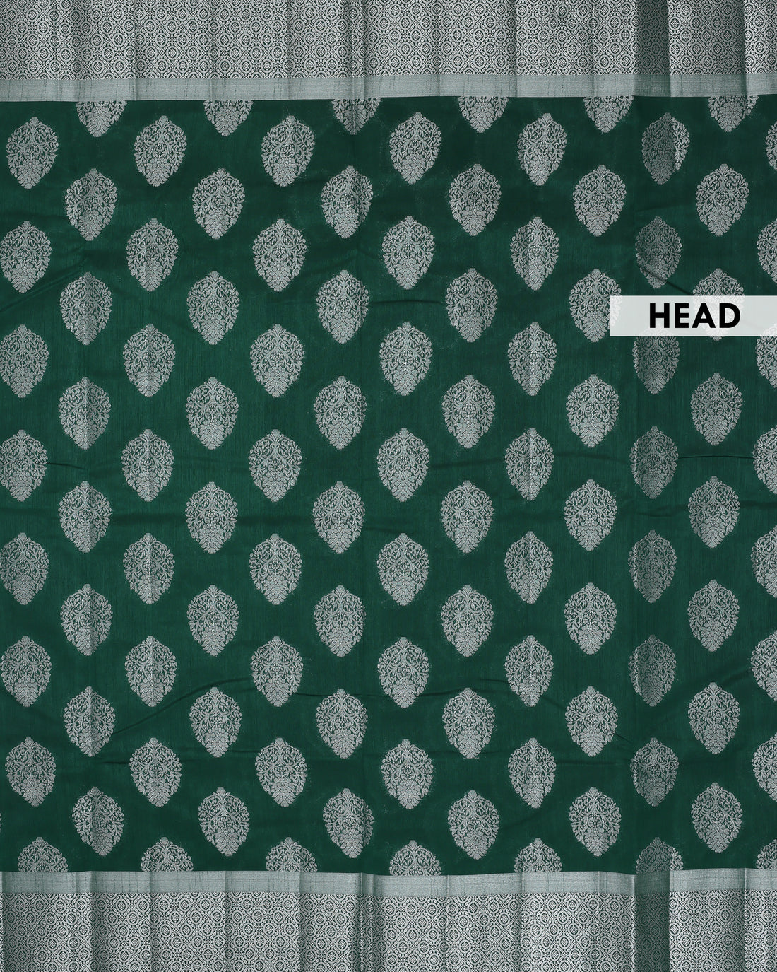 Tussar Silk Saree With Woven Design - Green