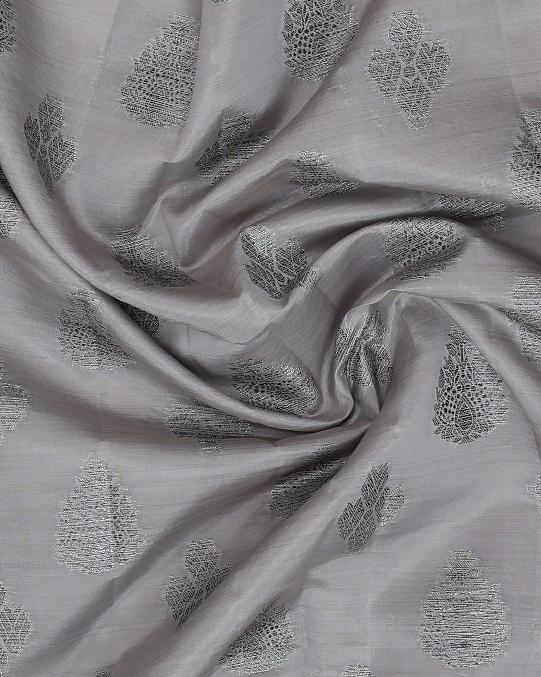Grey Color Tussar Silk Saree