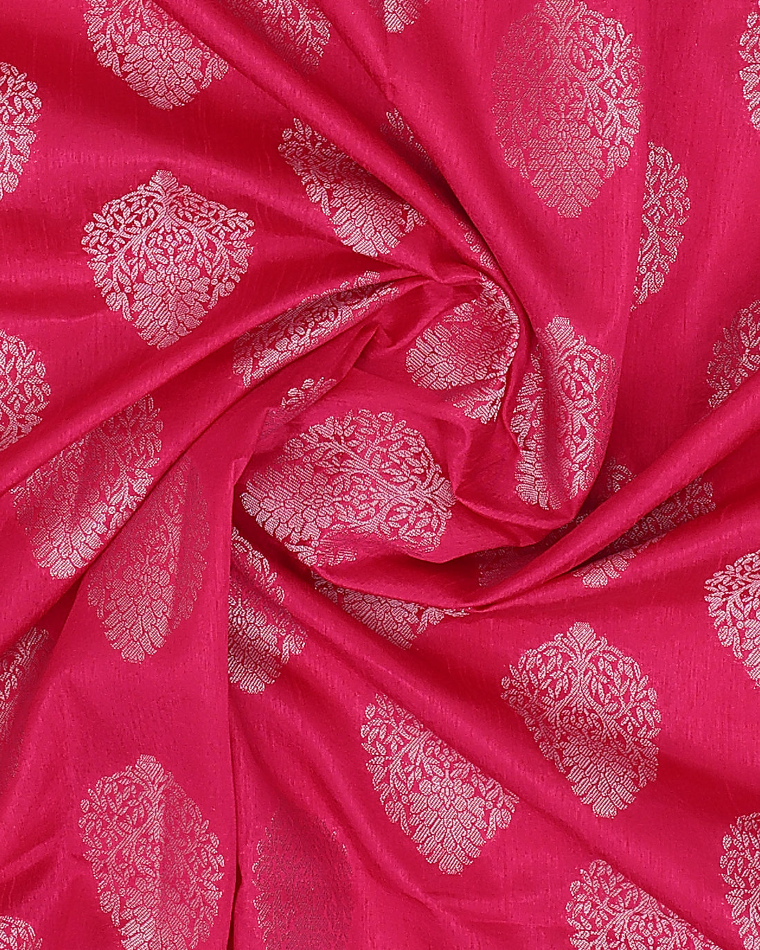 Magenta Pink Color Tussar Silk Saree