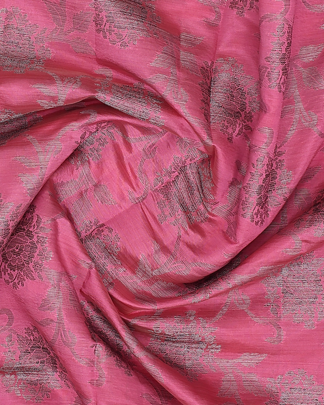 Pink Color Tussar Silk Saree