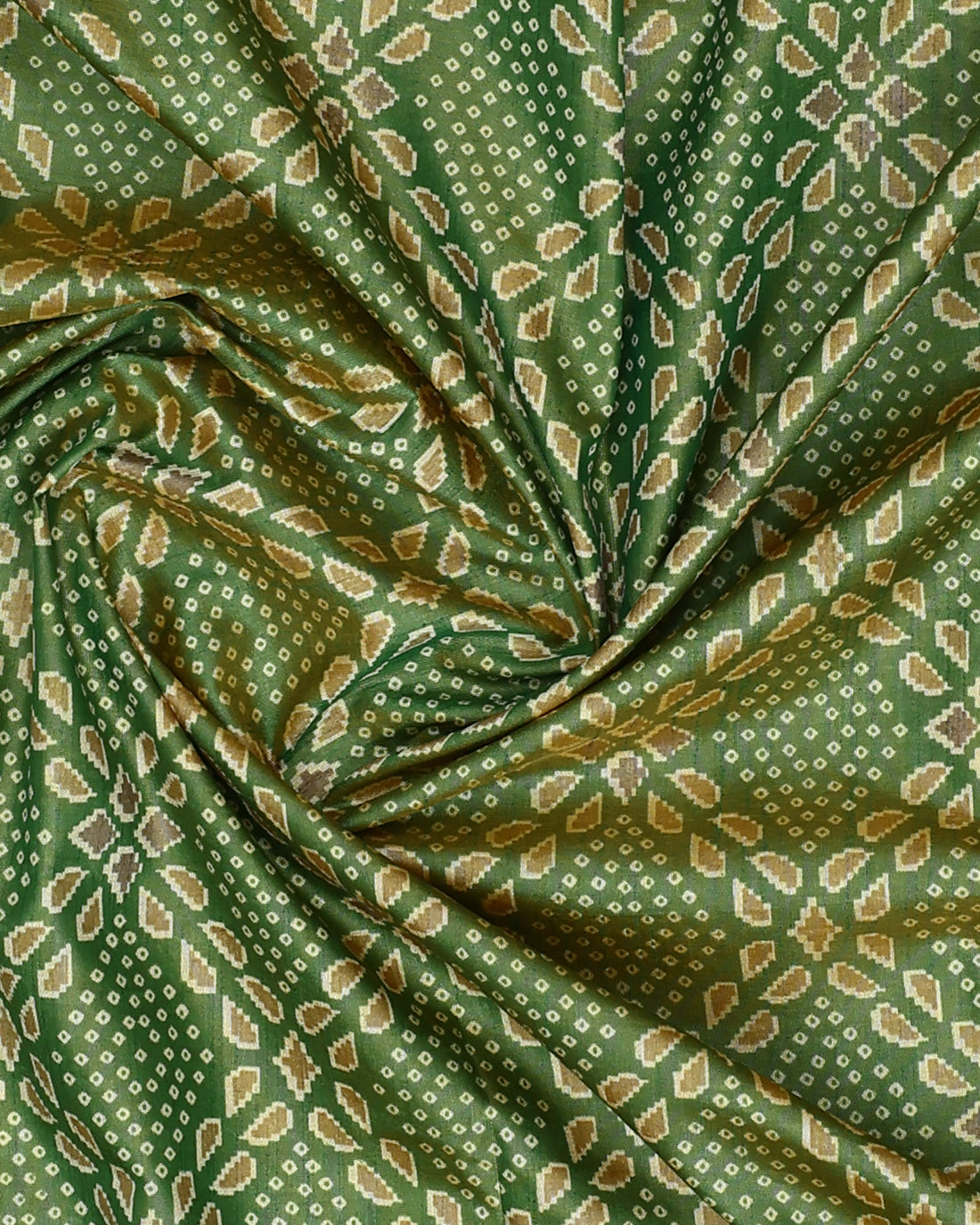 Green Color Tussar Silk Saree
