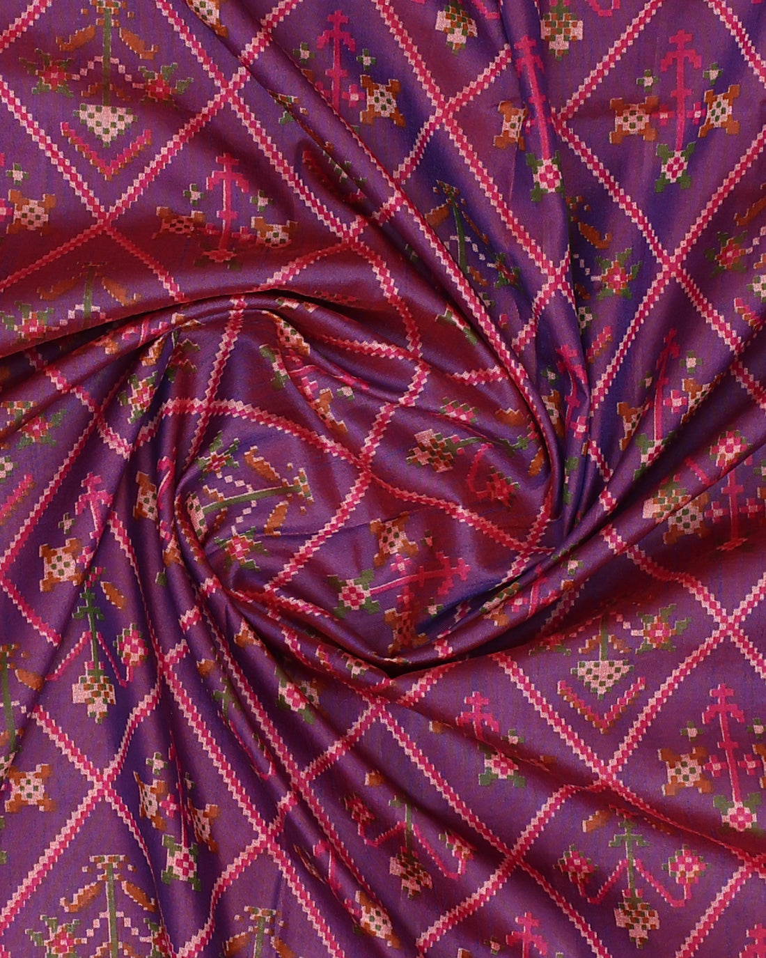 Purple Color Tussar Silk Saree