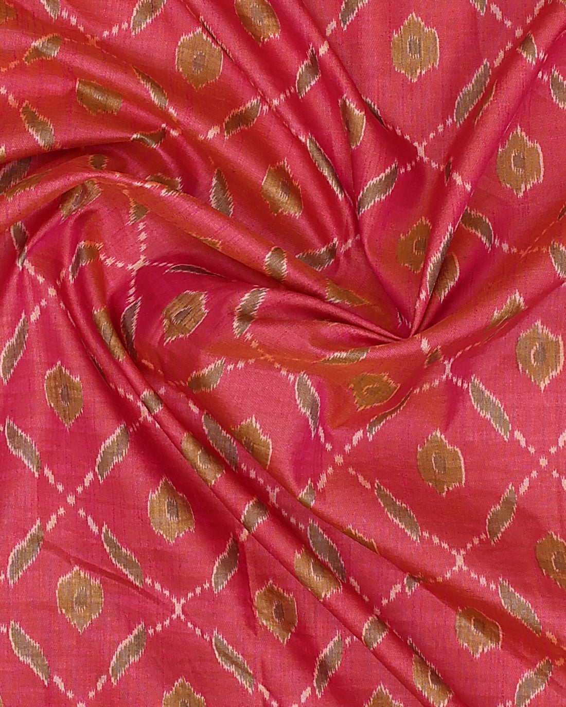 Pink Color Tussar Silk Saree