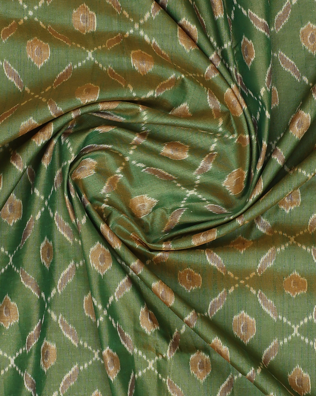 Green Color Tussar Silk Saree