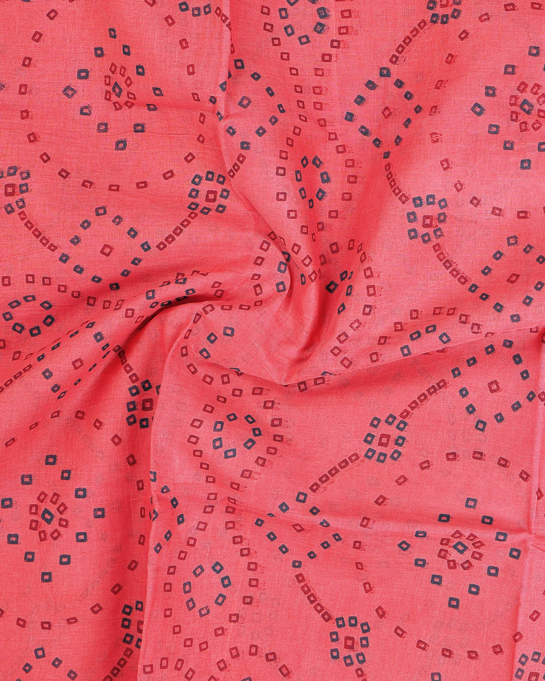 Classic Sungudi Cotton Saree With Printed Design - Pink