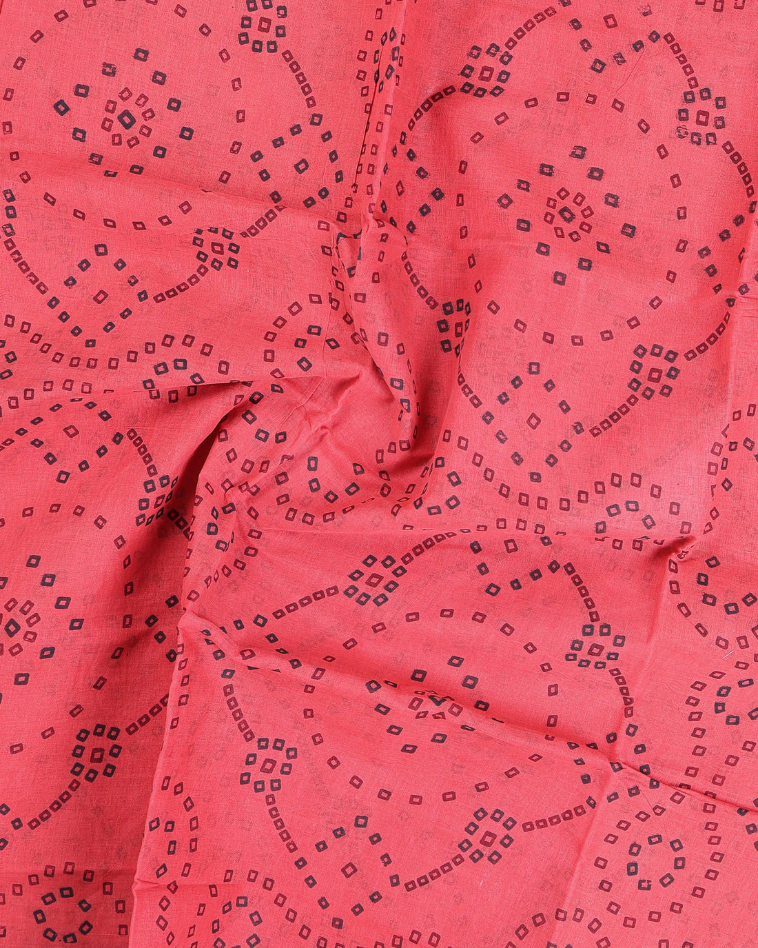 Classic Sungudi Cotton Saree With Printed Design - Pink