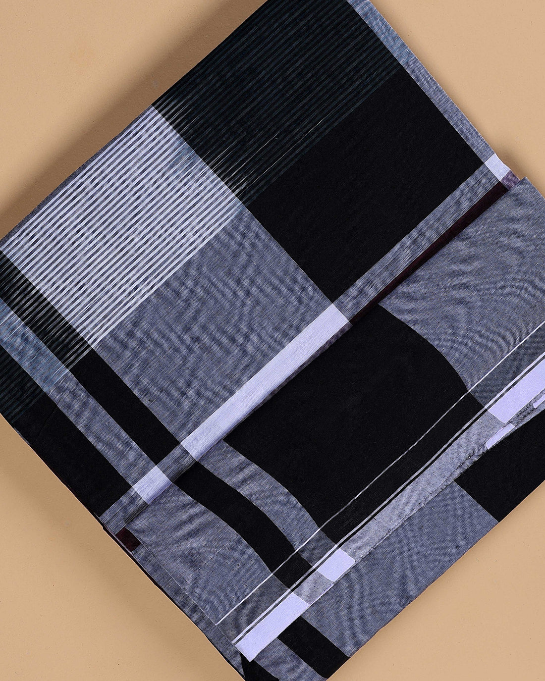 Kibs Brand Men's Premium Cotton Striped Lungi Stitched - Multi