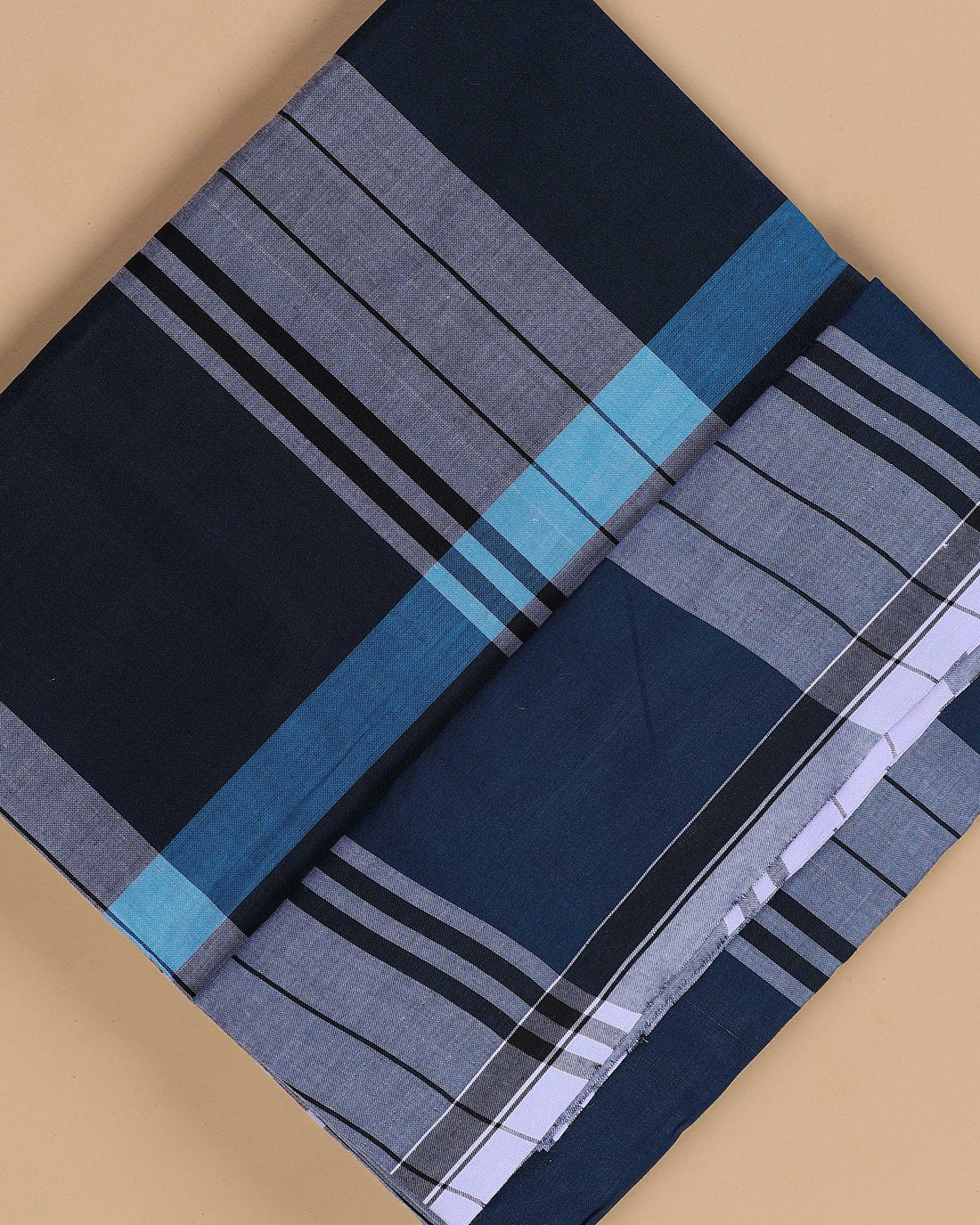 Kibs Brand Men's Premium Cotton Striped Lungi Stitched - Multi